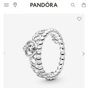 Pandora Princess Tiara Crown Ring
